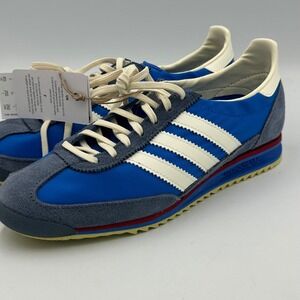 Adidas SL 72 OG W Women 8.5 Blue White JS0255 New Retro Sneakers Run Nylon Suede
